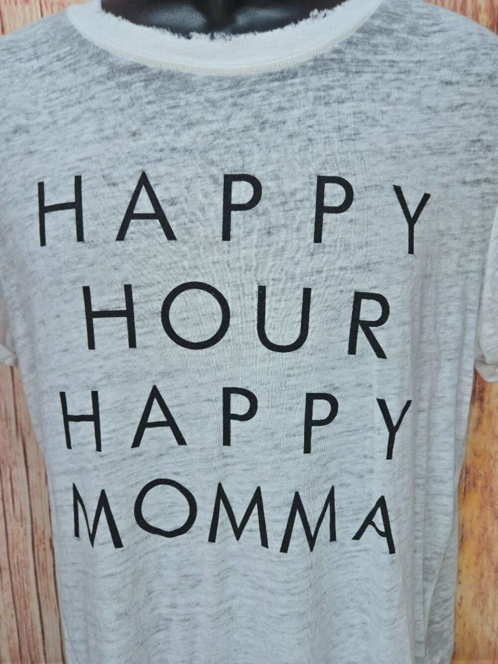 Happy Hour Happy Momma Twine & Stark Womens White Tshirt Large